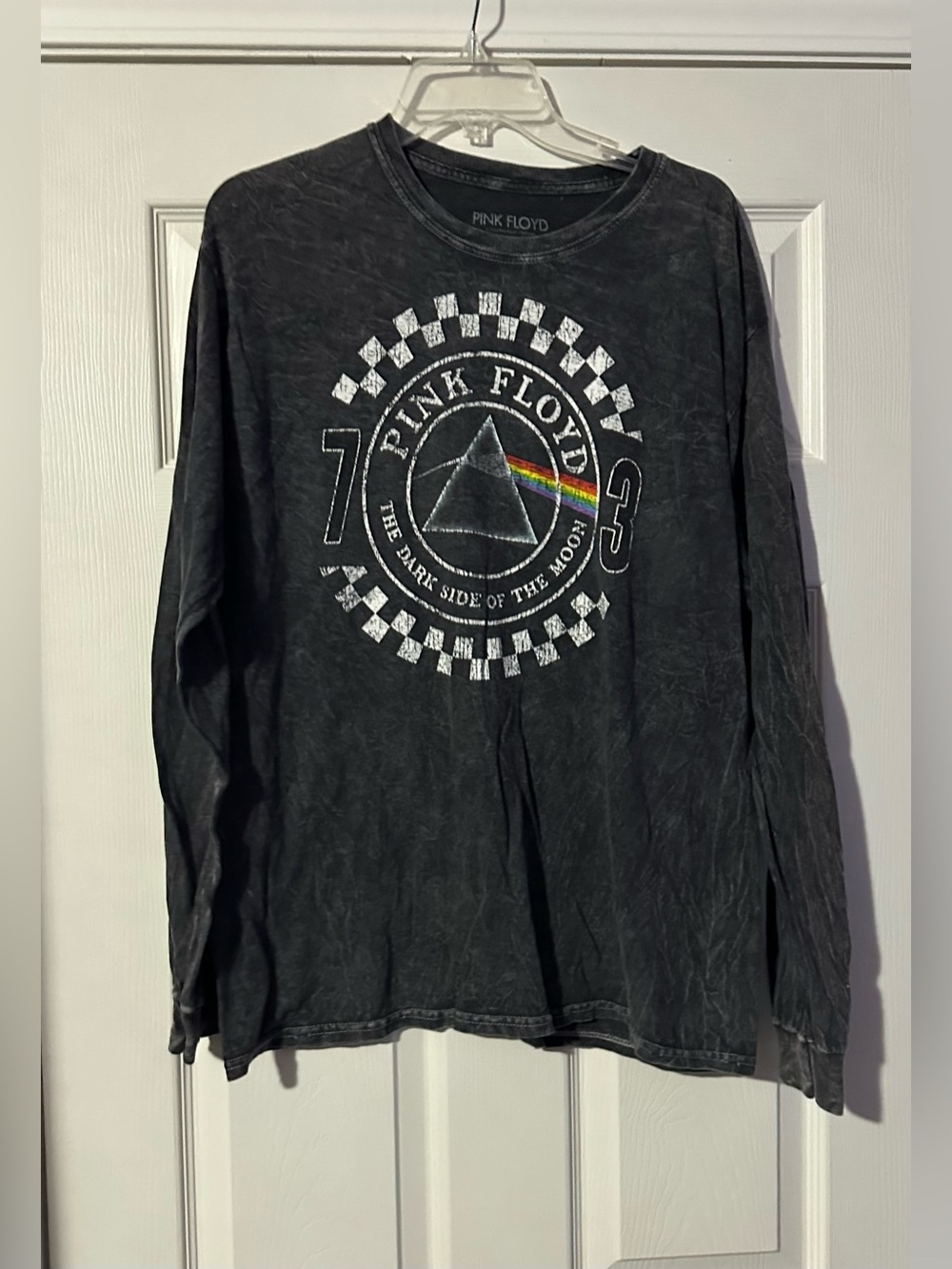 Pink Floyd Black/Grey Faded Crewneck Band Tee is a size Large.